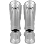 Canilleras para Muay Thai/Kick boxing TIAMAT talla M Plata
